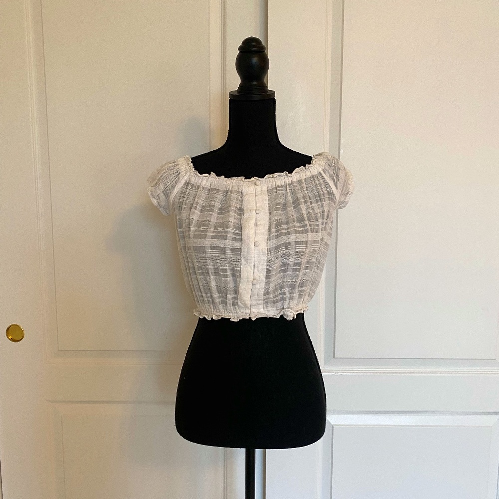 Forever 21 Cropped Sheer Top